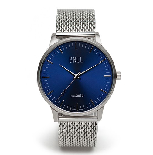 Argent - Bleu : Marron - Argent métal