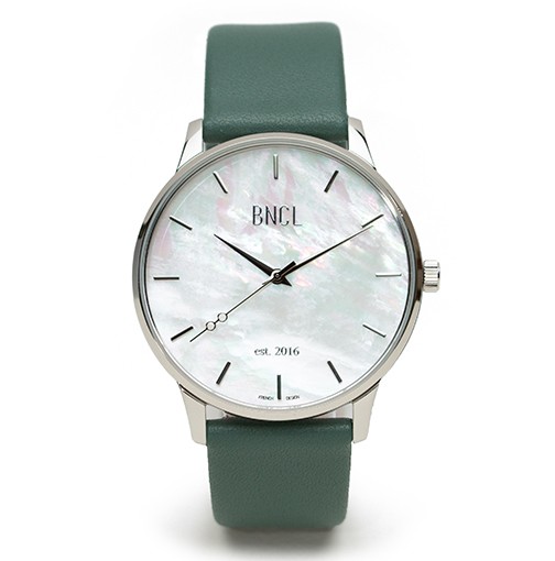 Argent - Nacre : Taupe Clair - Vert