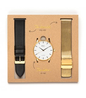 Or - Blanc : Noir - Or métal