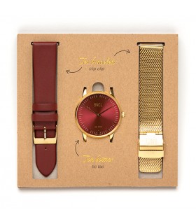 Or - Rouge : Bordeaux - Or métal