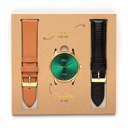Or - Vert : Camel - Noir Lézard