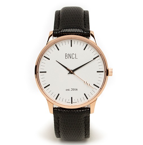 Or rose - Blanc : Noir lézard - Vert