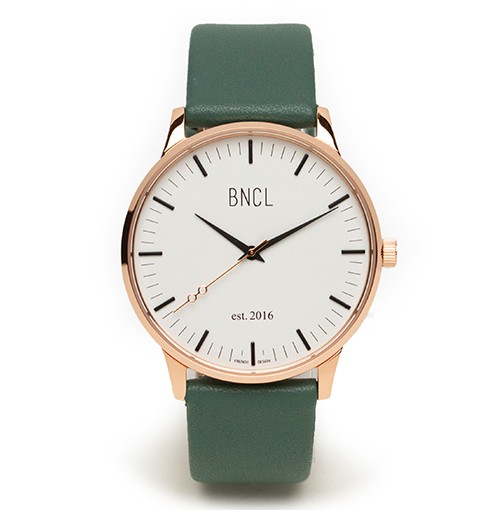 Or rose - Blanc : Noir lézard - Vert