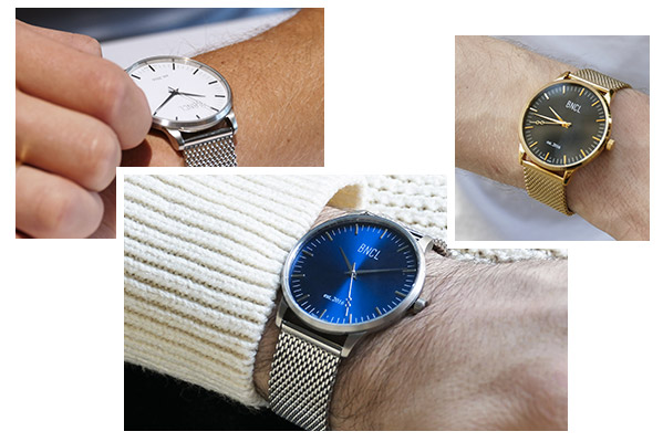 montres bracelets acier Homme